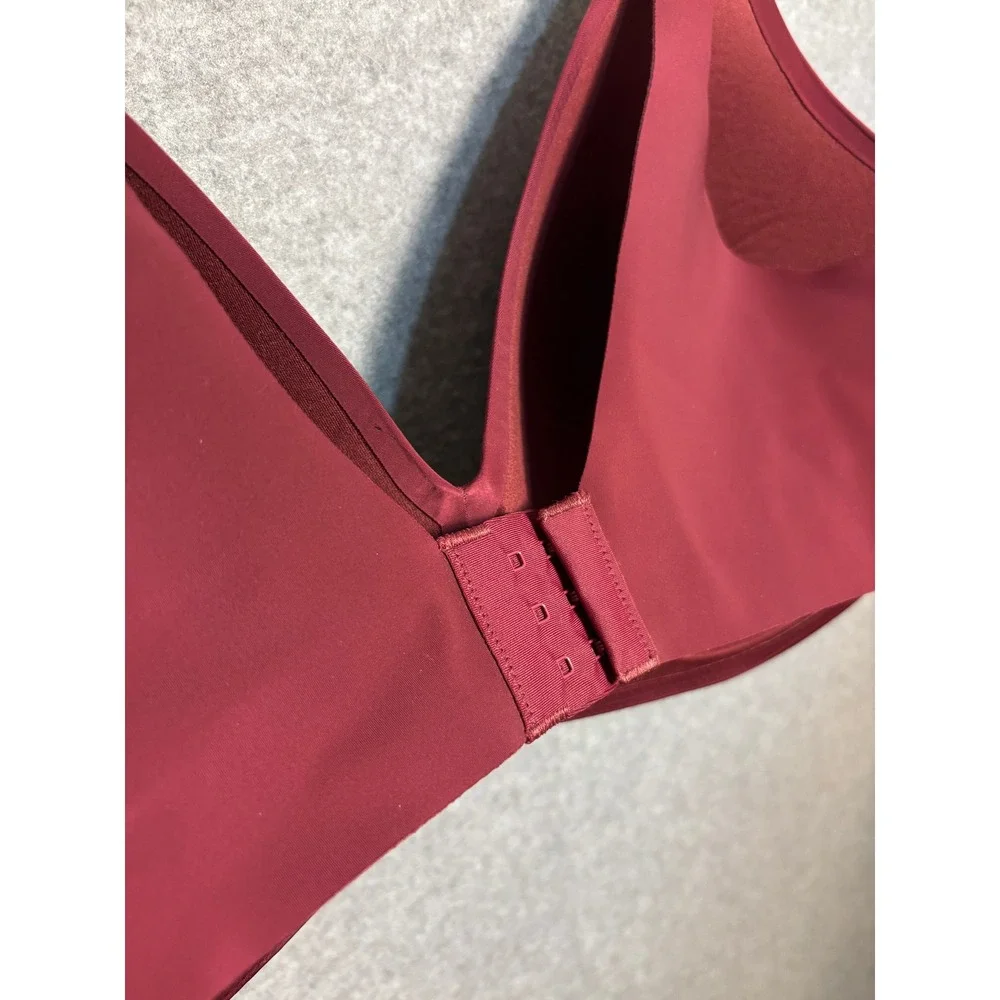Soma Vanishing Back Bra 40D Burgundy‎ Wireless T Shirt Comfort Smooth Full Cup